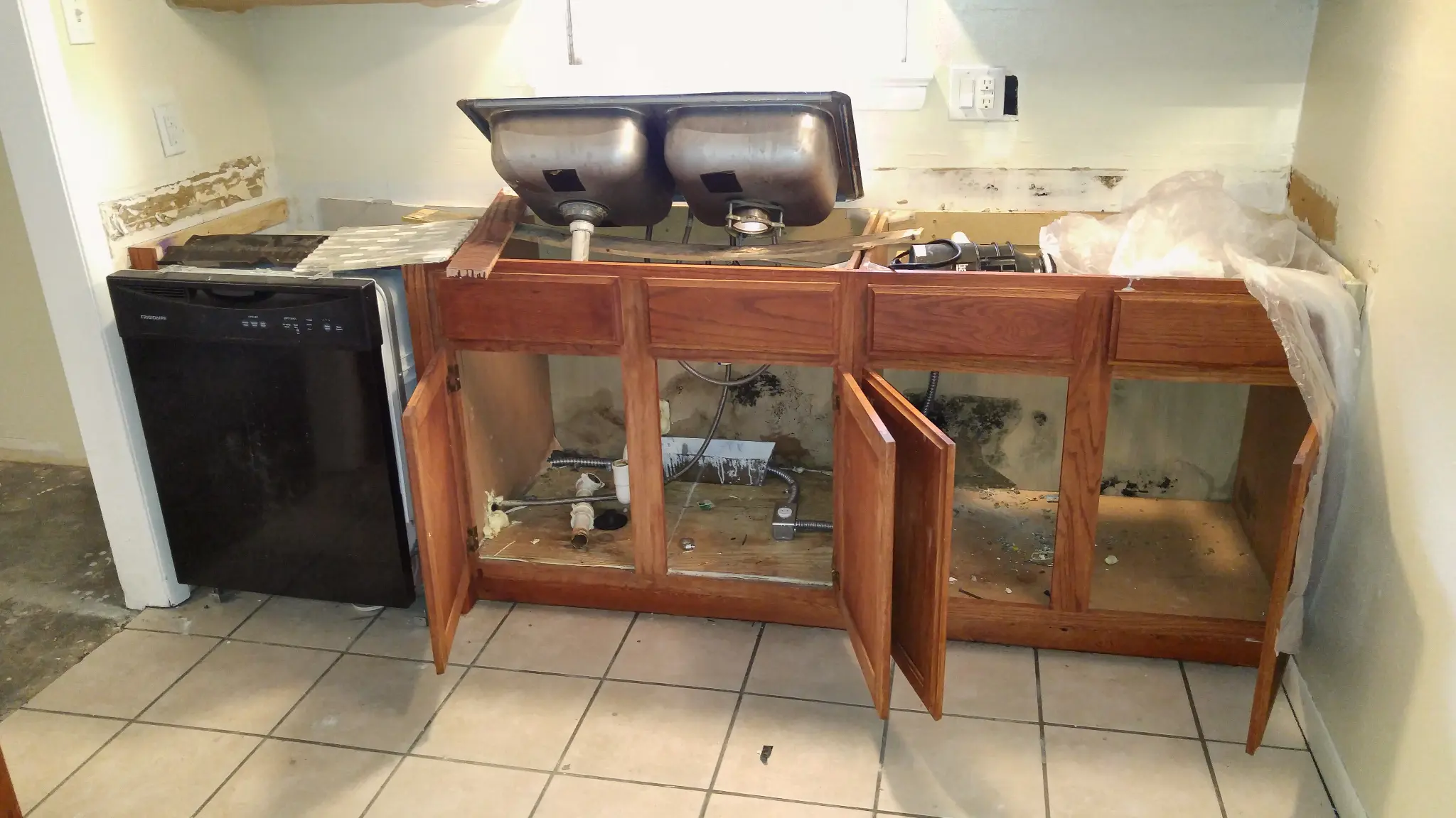 Irving TX house interior during renovation - DFW I Buy Houses