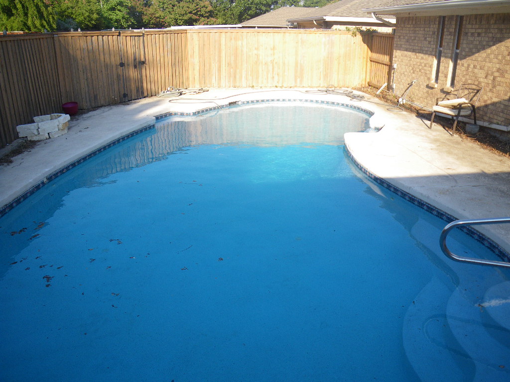 625 Wentworth Dr Richardson TX — clean blue pool after remediation